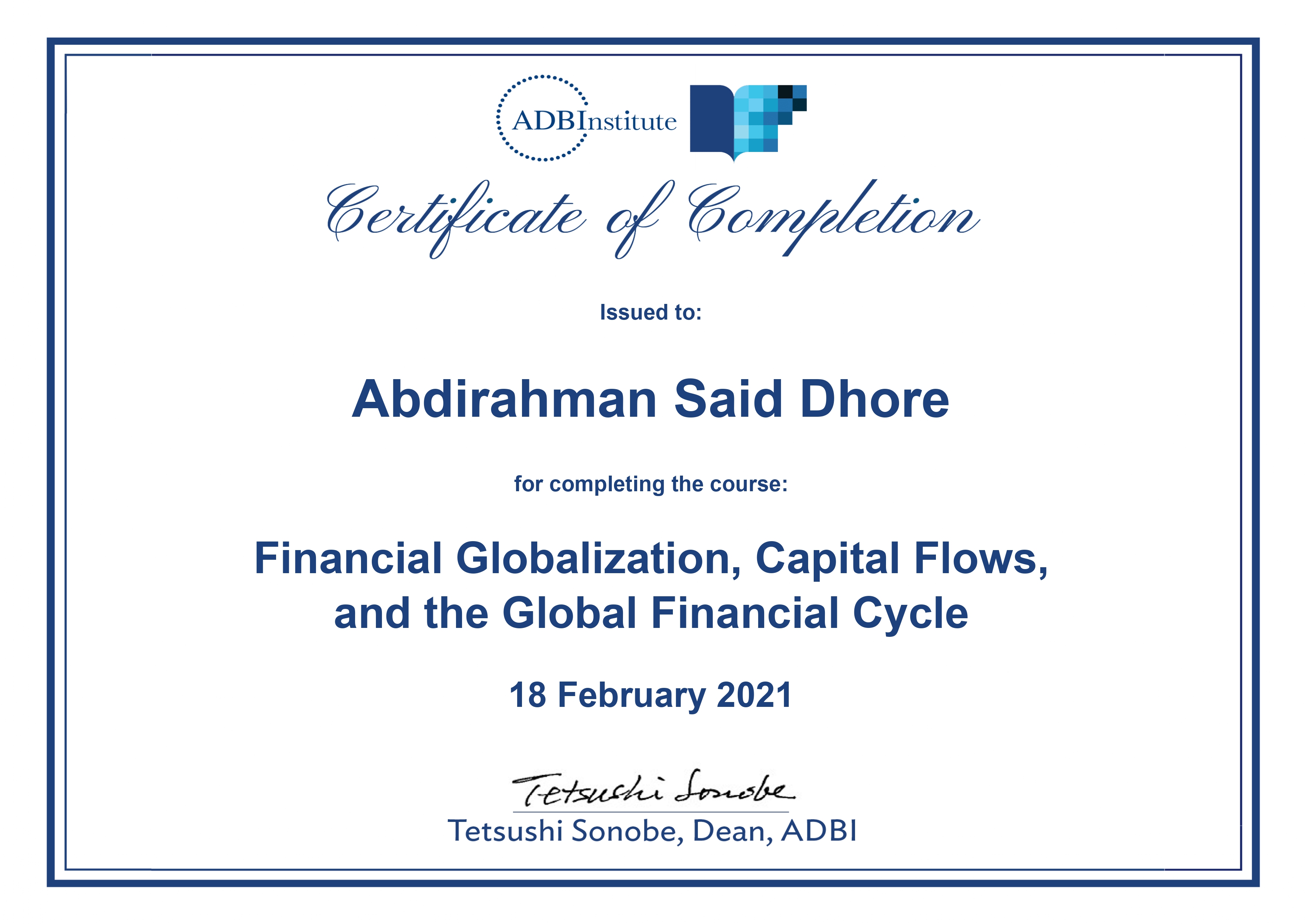 Global Finance Certification Preview