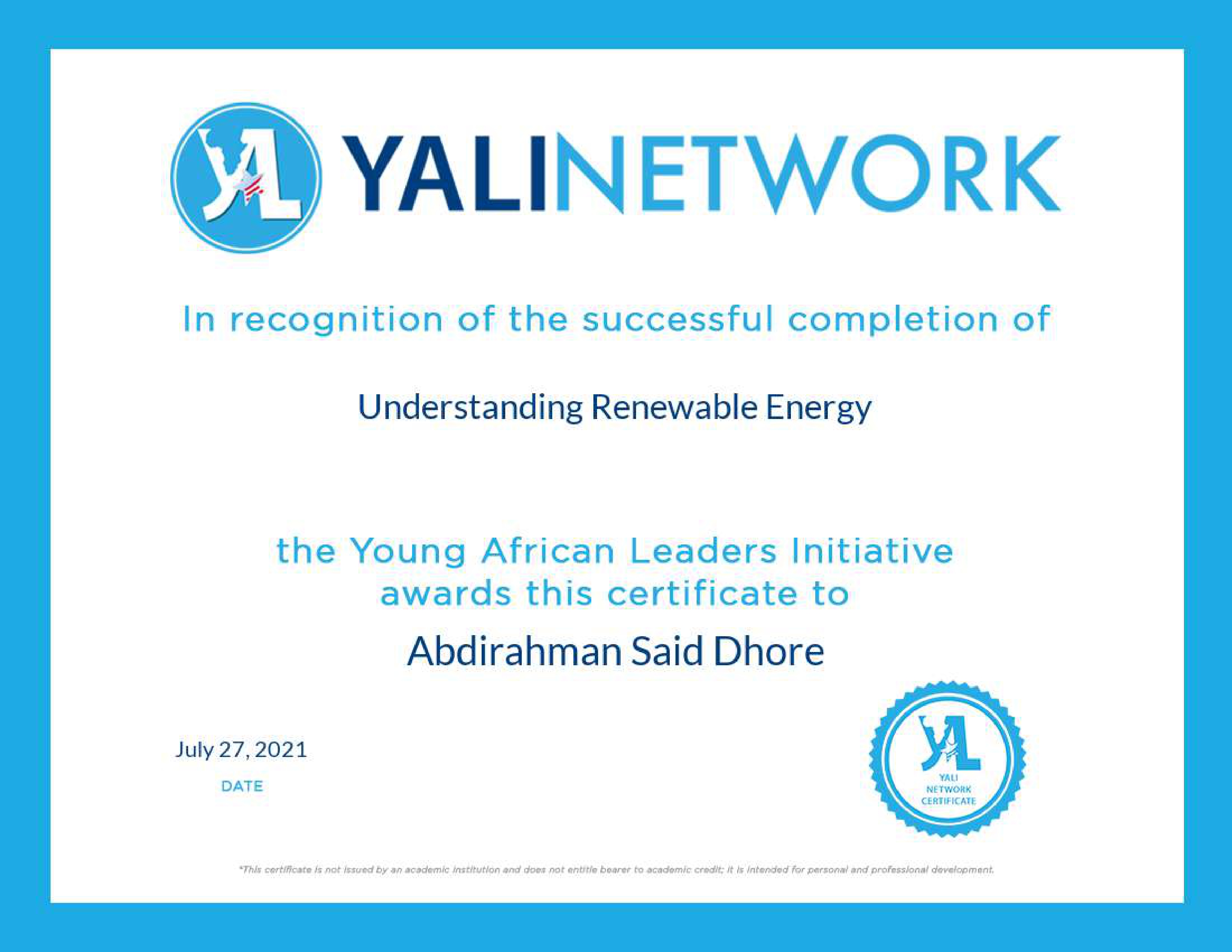 Renewable Energy Certification Preview
